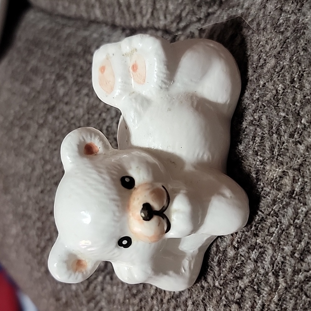 While Ceramic Bear